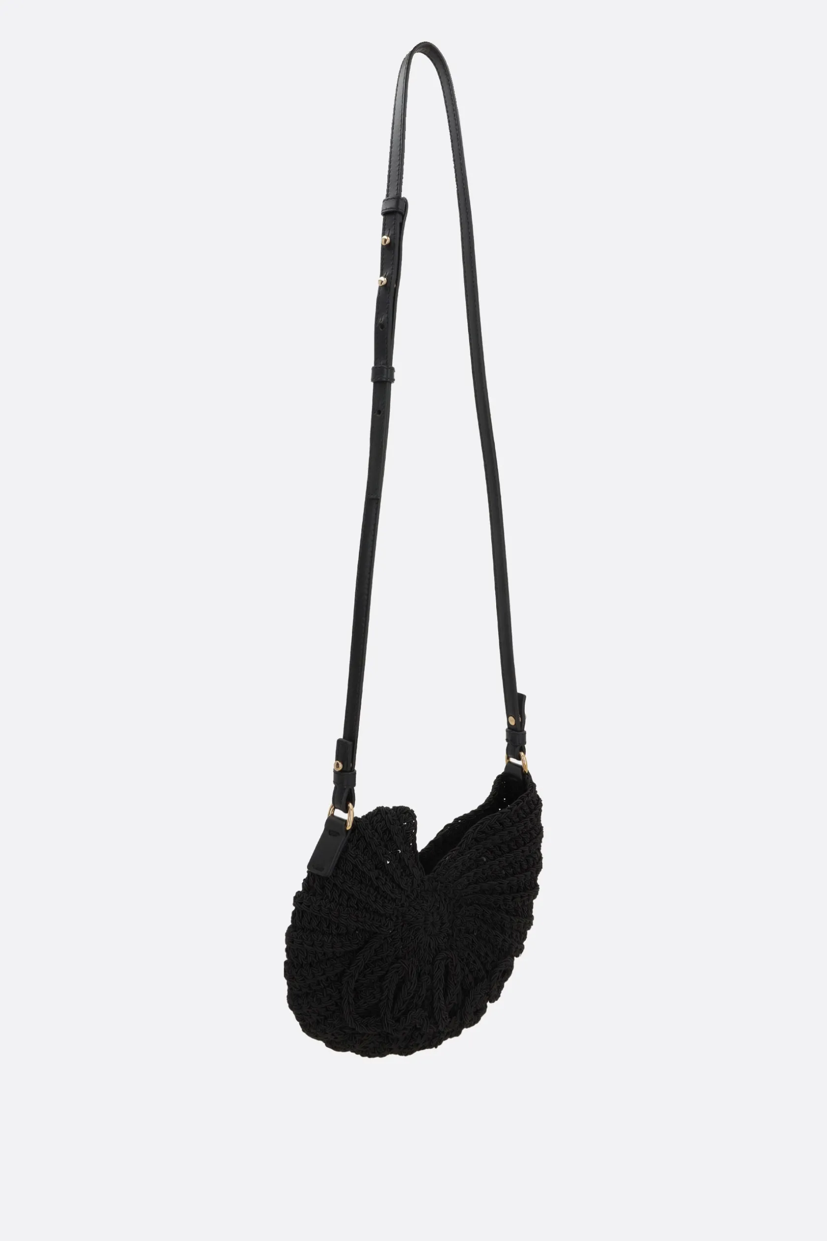 Borse A Tracolla>CHLOÉ borsa a tracolla Sea Treasures all'uncinetto Nero