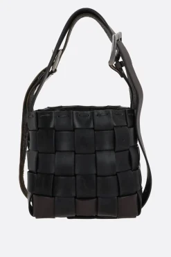 Borse A Tracolla>HODAKOVA borsa Belt Basket small Nero