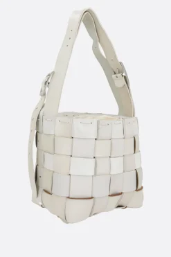 Borse A Tracolla>HODAKOVA borsa Belt Basket small Bianco