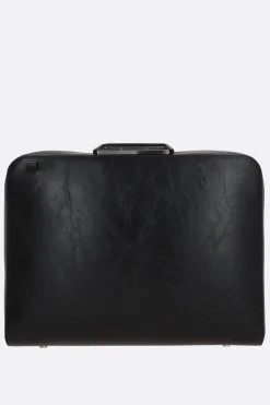 Borse A Mano>JIL SANDER borsa business Attache in pelle Paper Nero