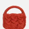 Borse A Mano>JW ANDERSON borsa Cable Knit small in pelle intrecciata Arancione