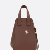 Borse A Mano>LOEWE borsa compatta Hammock Hamster in nappa Marrone