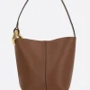 Borse A Mano>JW ANDERSON borsa Corner Bucket small in pelle liscia Marrone