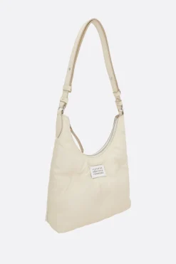 Borse A Tracolla>MAISON MARGIELA borsa hobo Glam Slam small in nappa matelassé Neutro