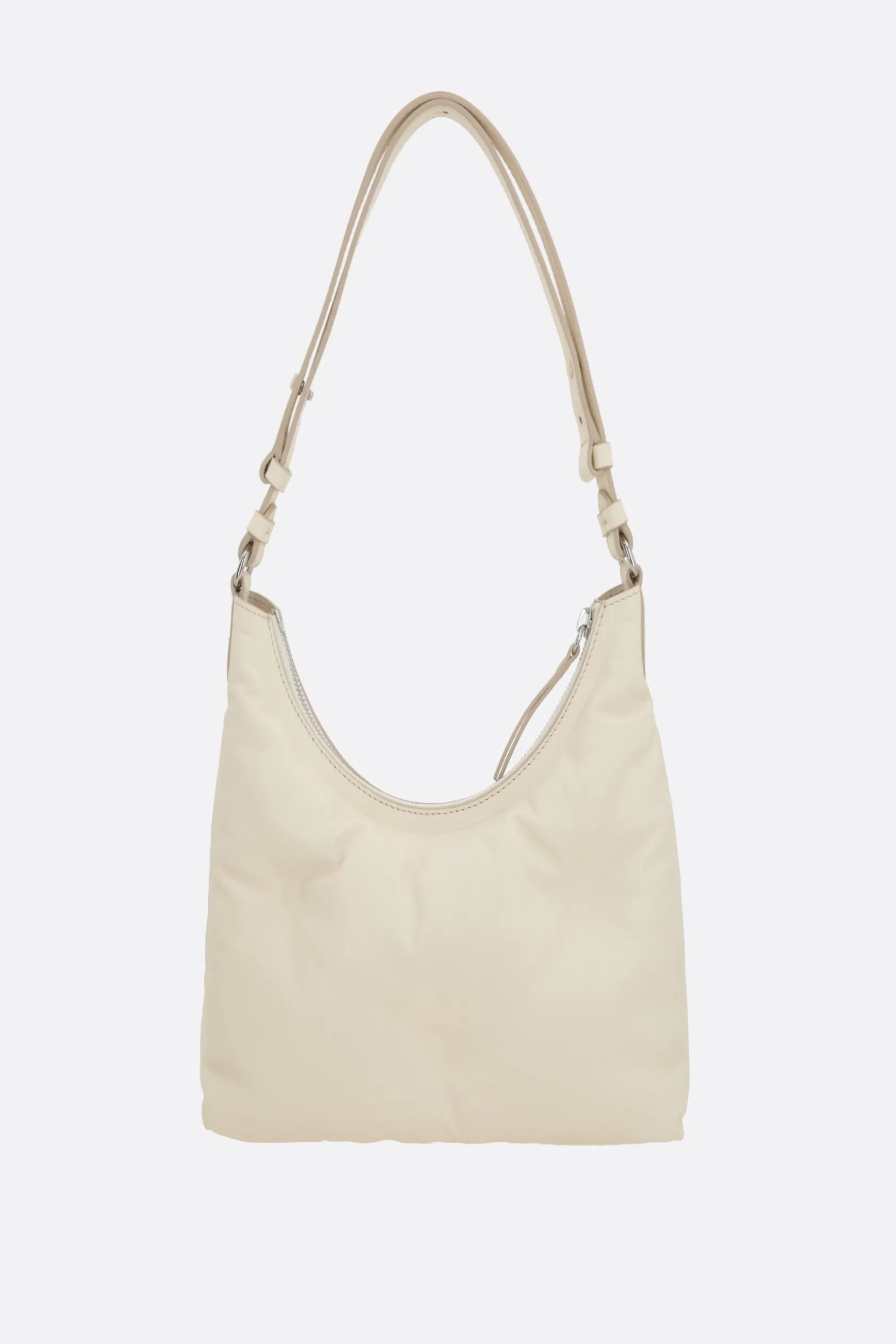 Borse A Tracolla>MAISON MARGIELA borsa hobo Glam Slam small in nappa matelassé Neutro