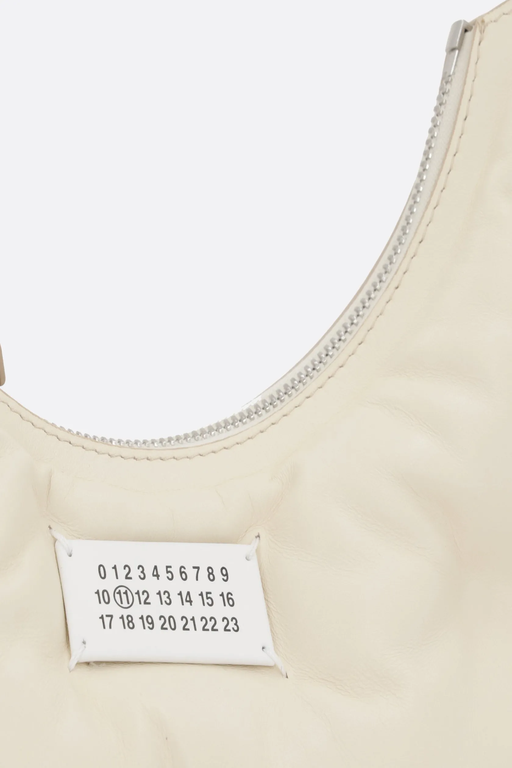 Borse A Tracolla>MAISON MARGIELA borsa hobo Glam Slam small in nappa matelassé Neutro