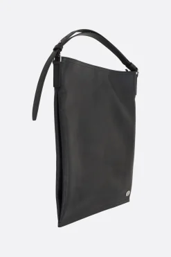 Borse A Mano>BORAGNO X 10 CORSO COMO borsa hobo Sharp large in pelle martellata Nero
