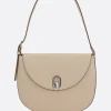 Borse A Mano>SAVETTE borsa hobo Tondo small in pelle liscia Neutro