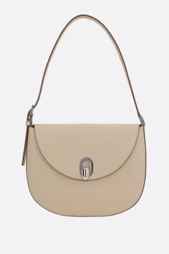 Borse A Mano>SAVETTE borsa hobo Tondo small in pelle liscia Neutro