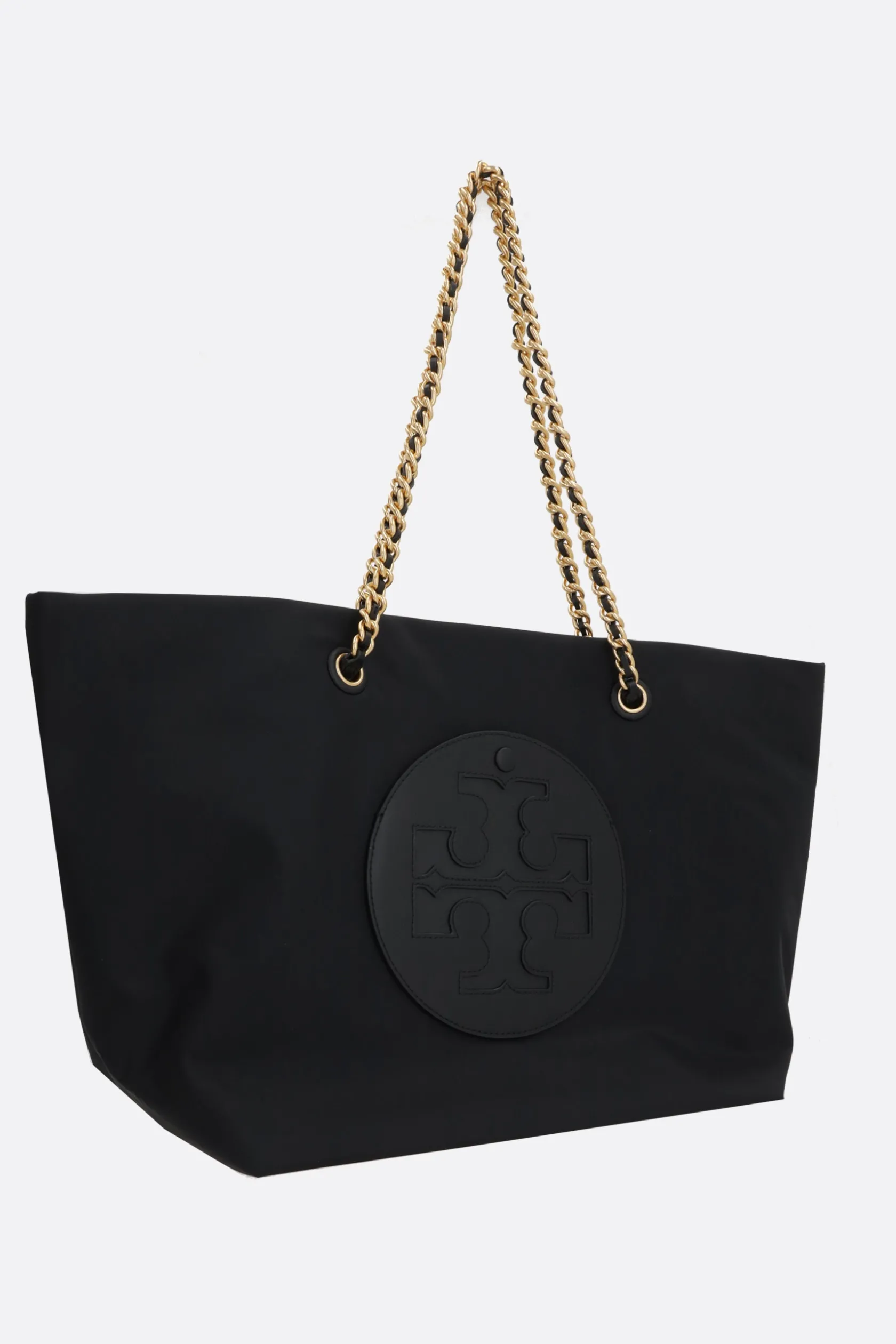 Borse A Mano>TORY BURCH borsa shopping Ella in nylon Nero