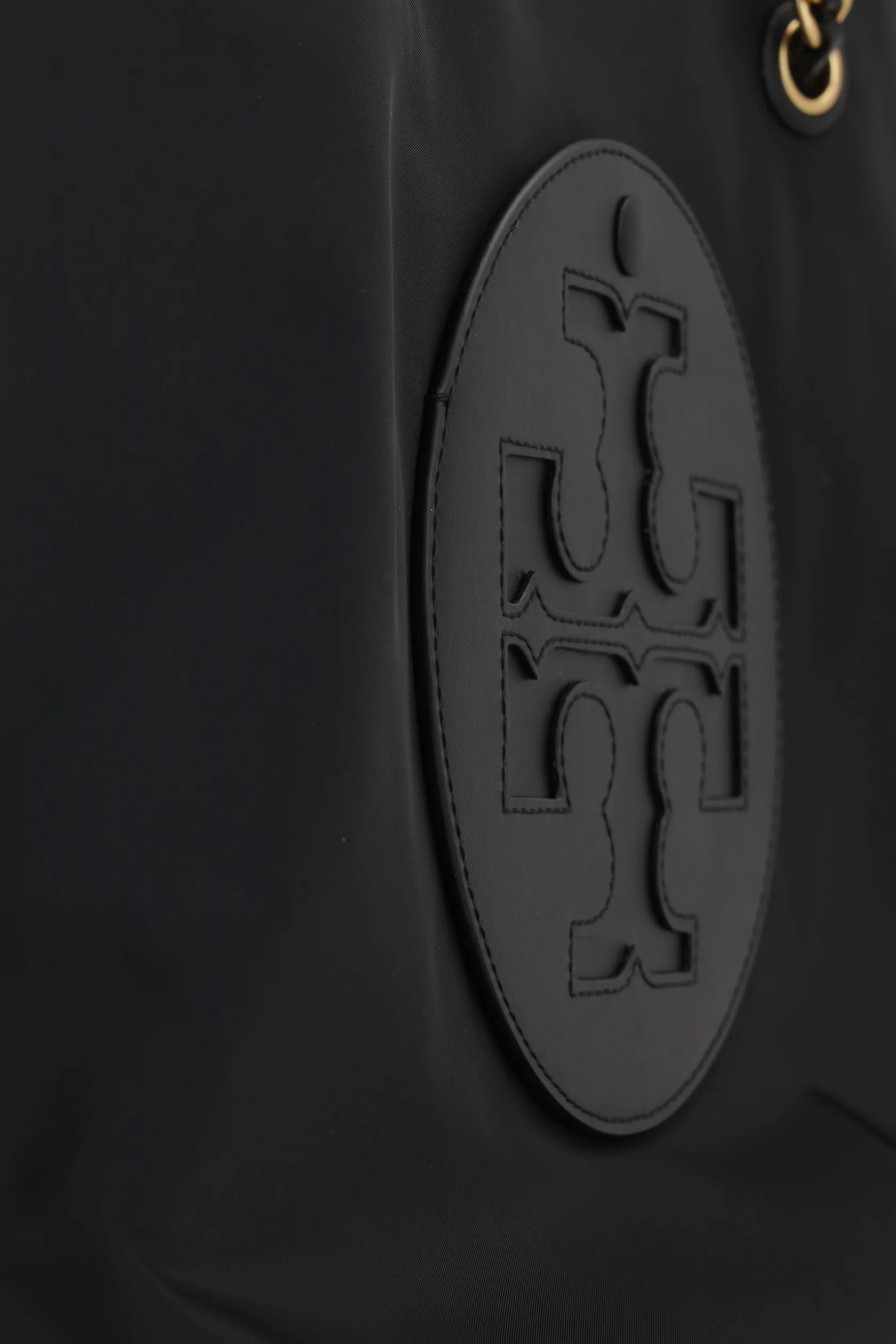 Borse A Mano>TORY BURCH borsa shopping Ella in nylon Nero