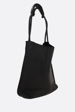 Borse A Mano>GUIDI borsa shopping in pelle liscia Nero