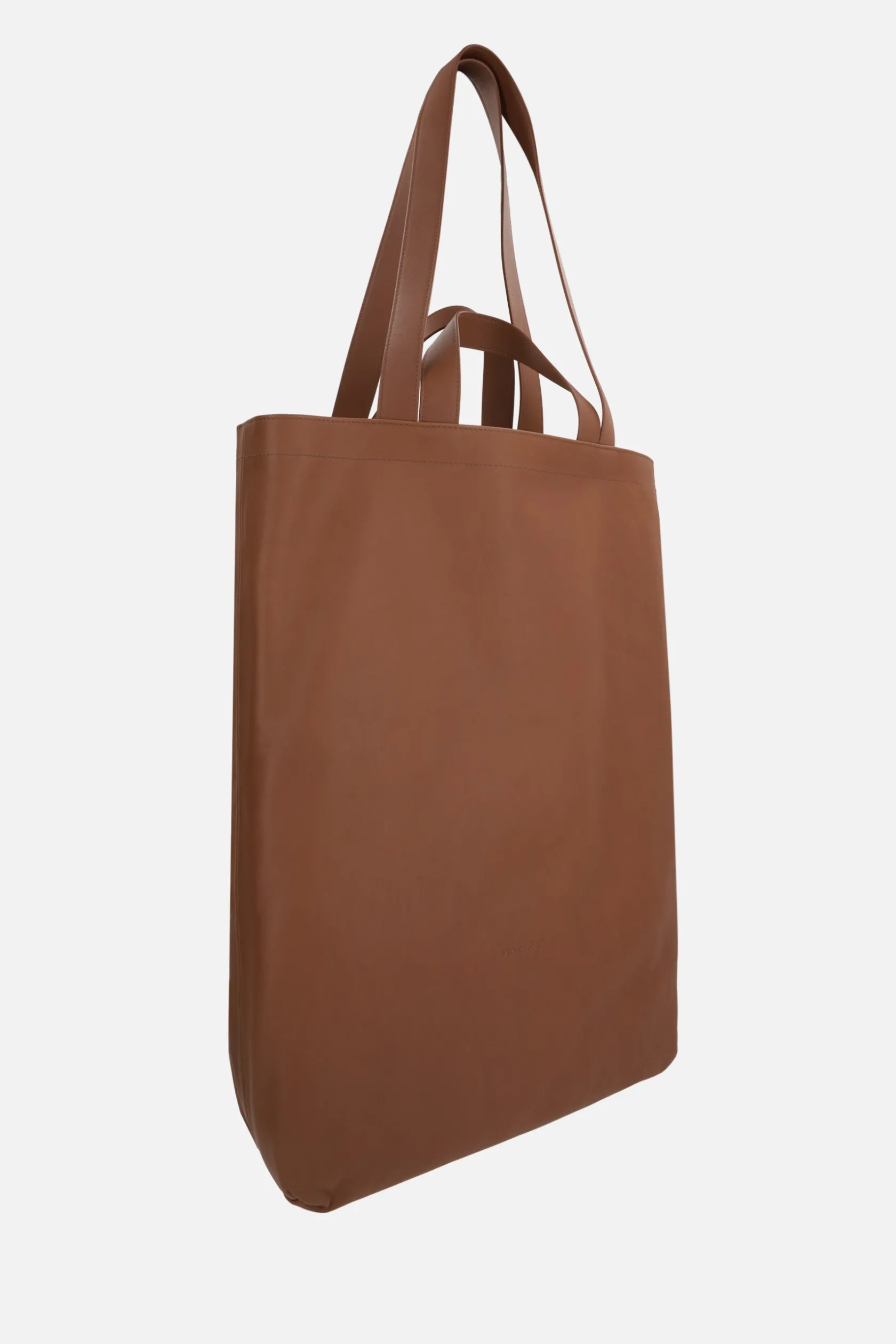 Borse A Mano>MARSELL borsa shopping Sporta in pelle liscia Marrone