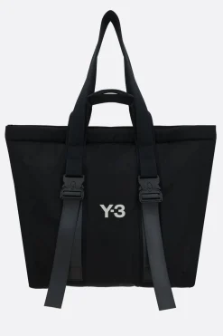 Borse A Mano>Y-3 borsa shopping in nylon Nero