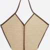 Borse A Mano>HEREU borsa tote Calella in rafia Marrone