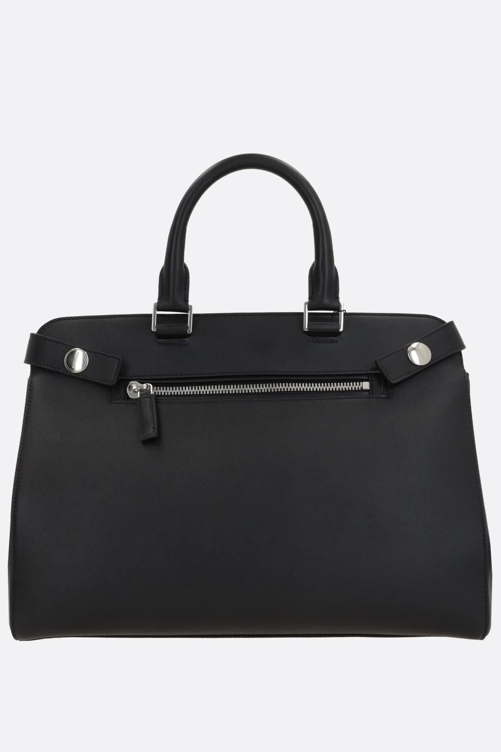 Borse A Mano>BORAGNO borsa tote Gem large in pelle liscia Nero