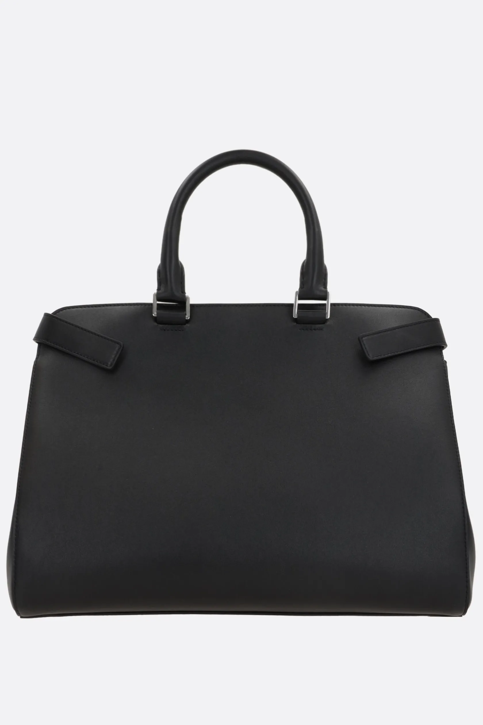 Borse A Mano>BORAGNO borsa tote Gem large in pelle liscia Nero