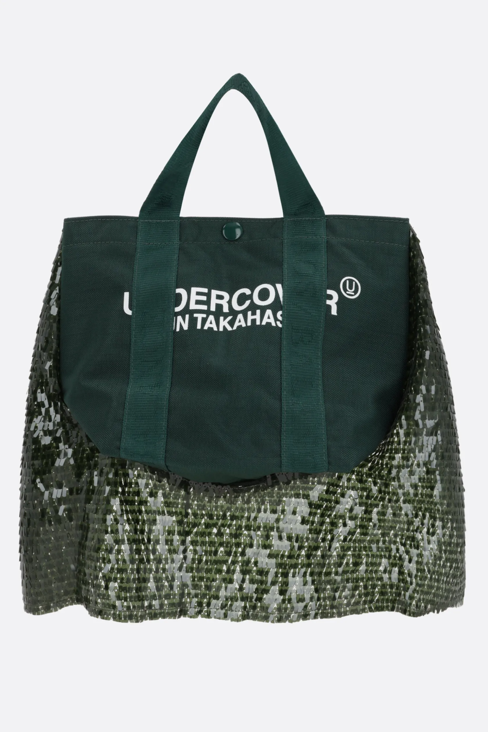 Borse A Mano>UNDERCOVER borsa tote in nylon con paillettes Verde