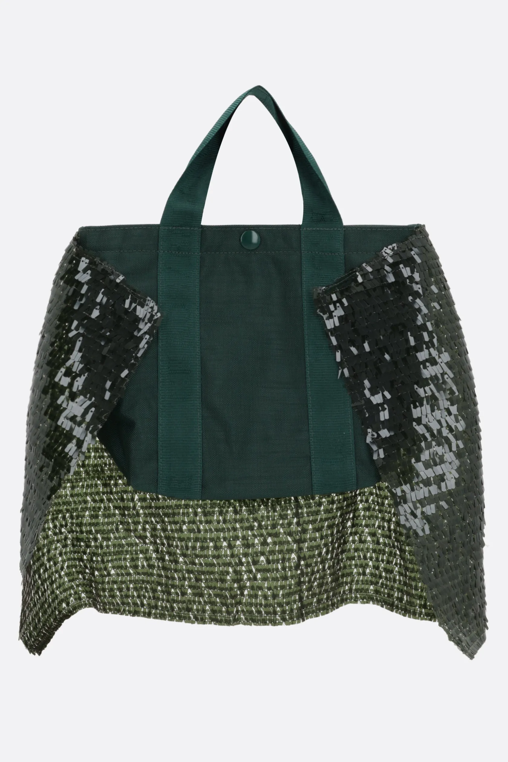 Borse A Mano>UNDERCOVER borsa tote in nylon con paillettes Verde