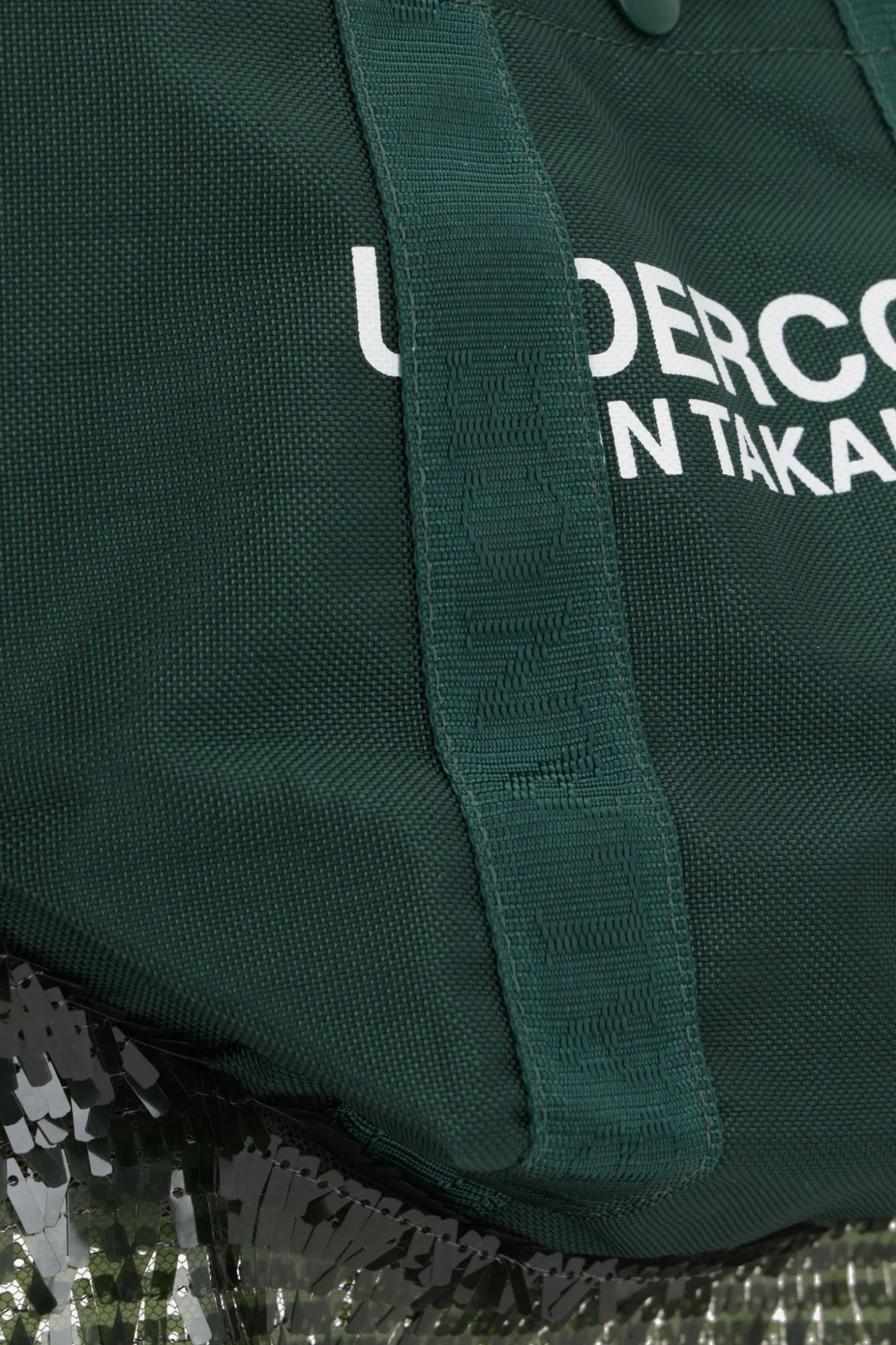 Borse A Mano>UNDERCOVER borsa tote in nylon con paillettes Verde