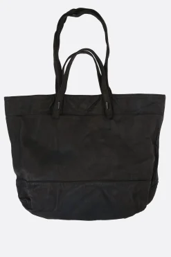 Borse A Mano>YOHJI YAMAMOTO borsa tote in pelle martellata Nero