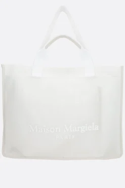 Borse A Mano>MAISON MARGIELA borsa tote large in nylon Bianco