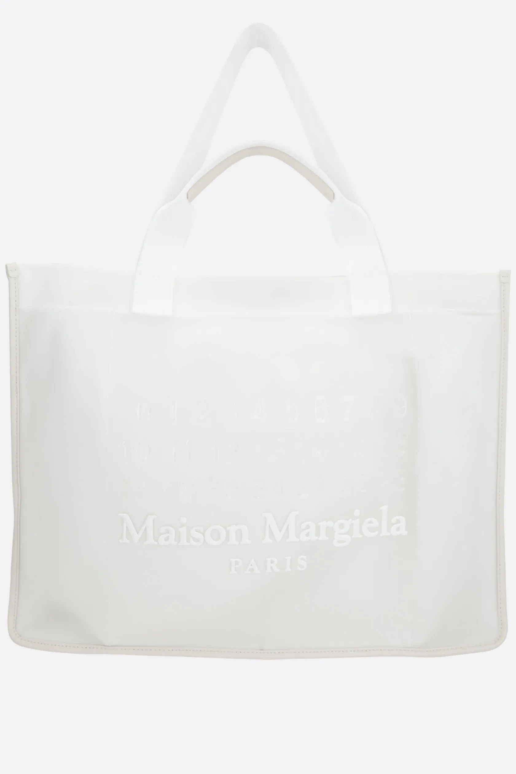 Borse A Mano>MAISON MARGIELA borsa tote large in nylon Bianco