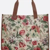 Borse A Mano>MAISON MARGIELA borsa tote large in tessuto tappezzeria floreale Multicolor