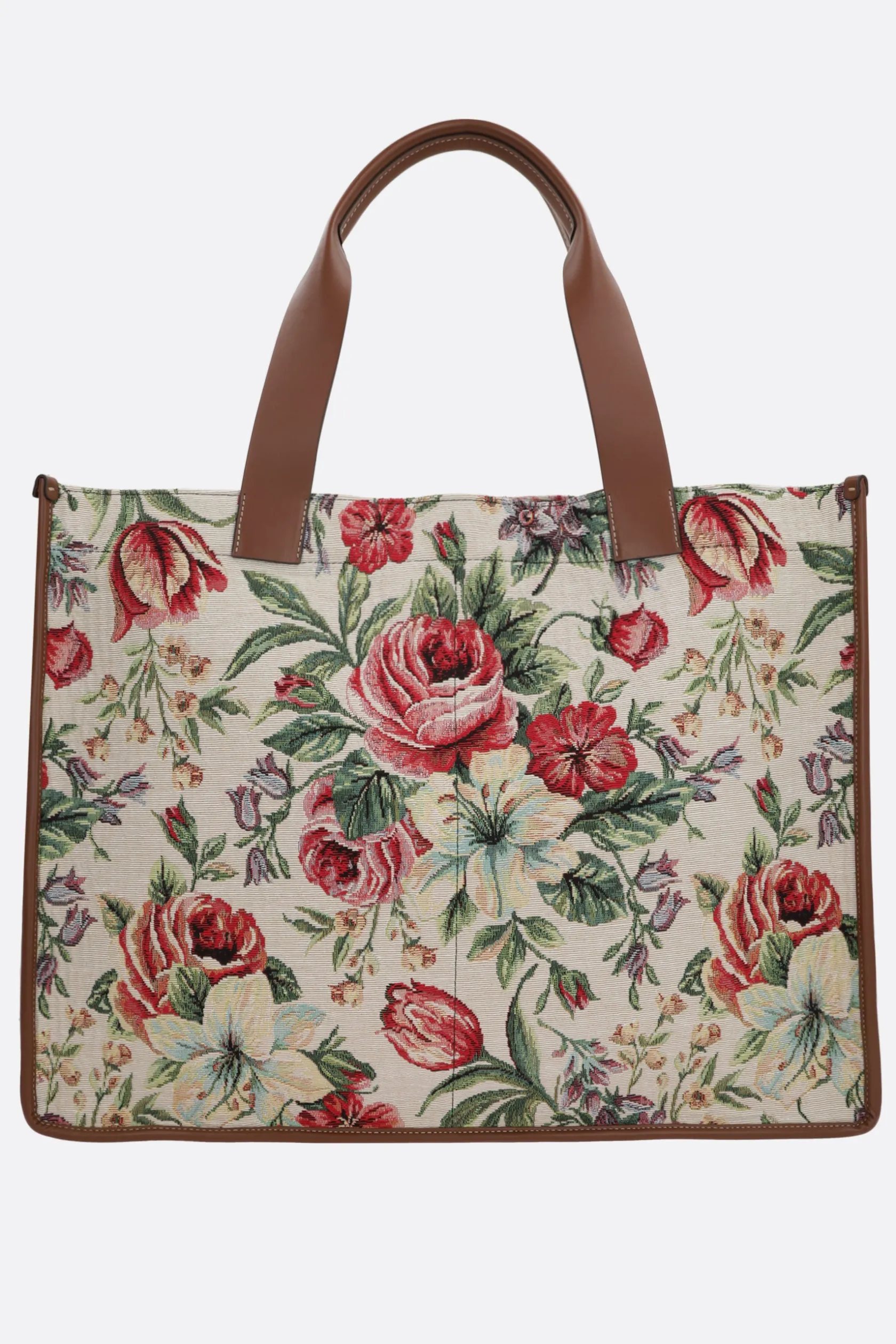 Borse A Mano>MAISON MARGIELA borsa tote large in tessuto tappezzeria floreale Multicolor
