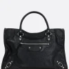 Borse A Mano>BALENCIAGA borsa tote Le City media in pelle Arena Nero