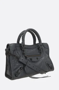 Borse A Mano>BALENCIAGA borsa tote Le City small in pelle Arena Storico Grigio