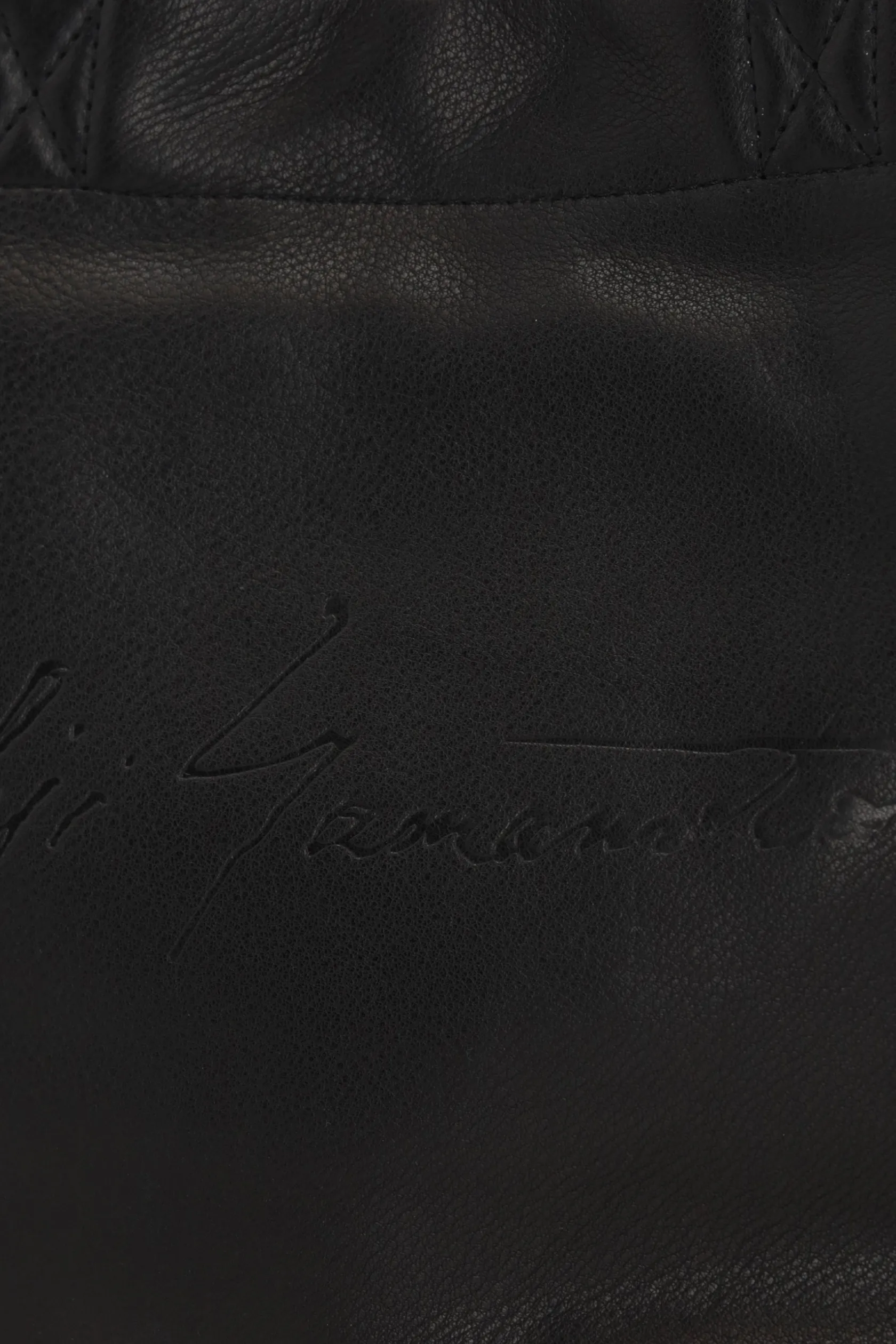Borse A Mano>DISCORD YOHJI YAMAMOTO borsa tote mini in pelle martellata Nero