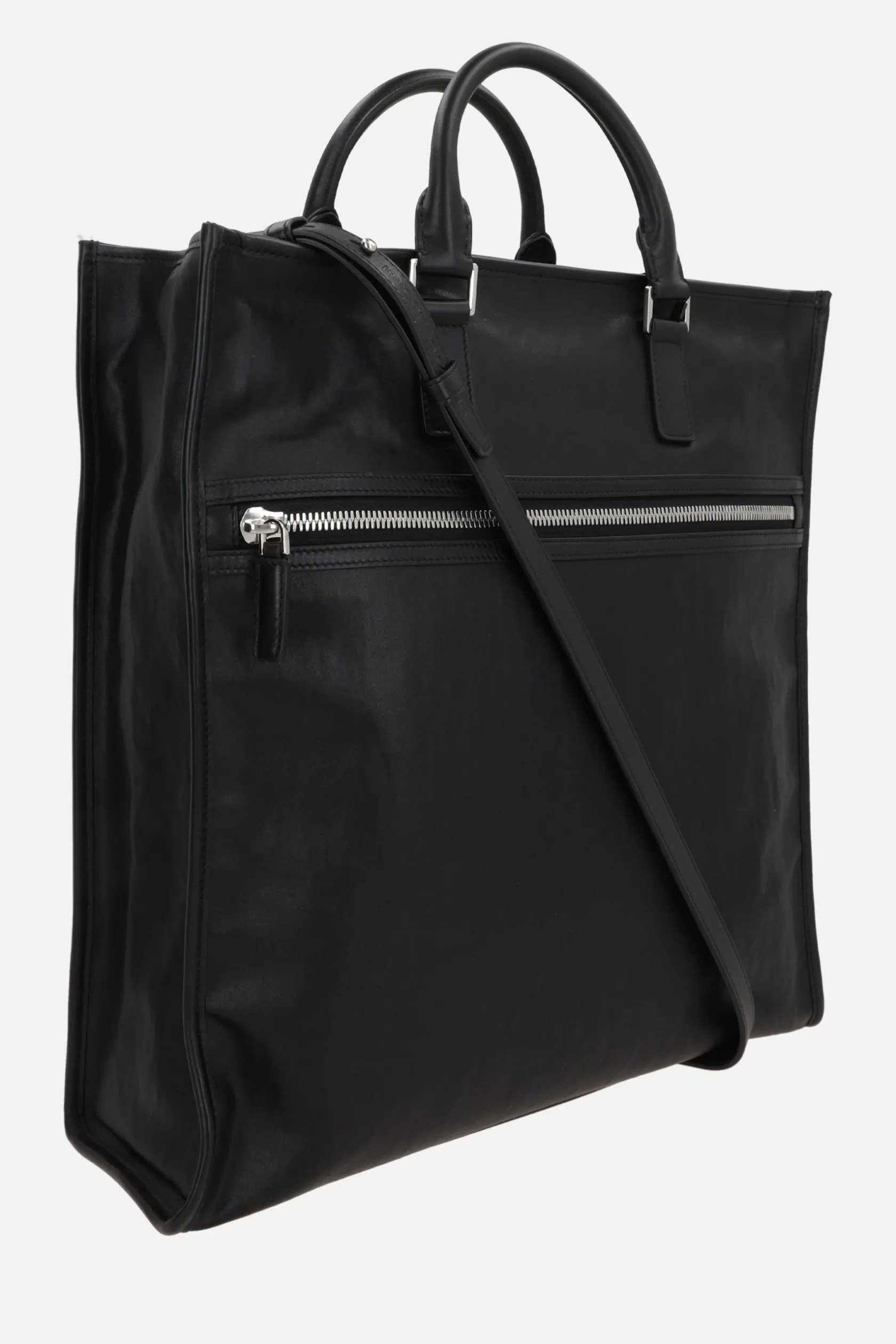 Borse A Mano>BORAGNO X 10 CORSO COMO borsa tote Remo in nylon riciclato Nero