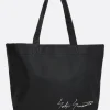 Borse A Mano>DISCORD YOHJI YAMAMOTO borsa tote Signature in pelle martellata Nero