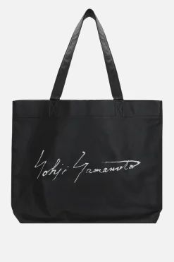 Borse A Mano>DISCORD YOHJI YAMAMOTO borsa tote Signature large in pelle martellata Nero