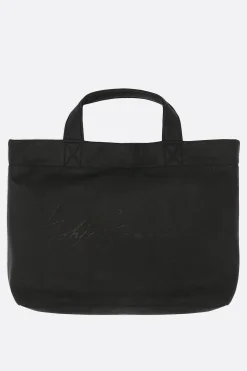 Borse A Mano>DISCORD YOHJI YAMAMOTO borsa tote Signature mini in pelle martellata Nero