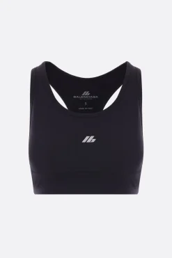 Topwear>BALENCIAGA bra sportivo Activewear in jersey stretch Nero