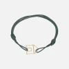 Gioielli>ALIITA bracciale Casita Pura in corda e oro giallo Verde