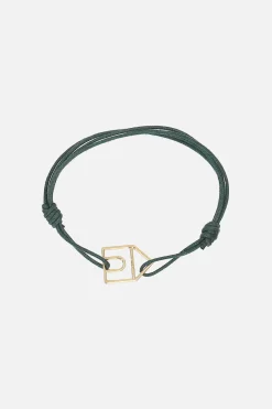 Gioielli>ALIITA bracciale Casita Pura in corda e oro giallo Verde