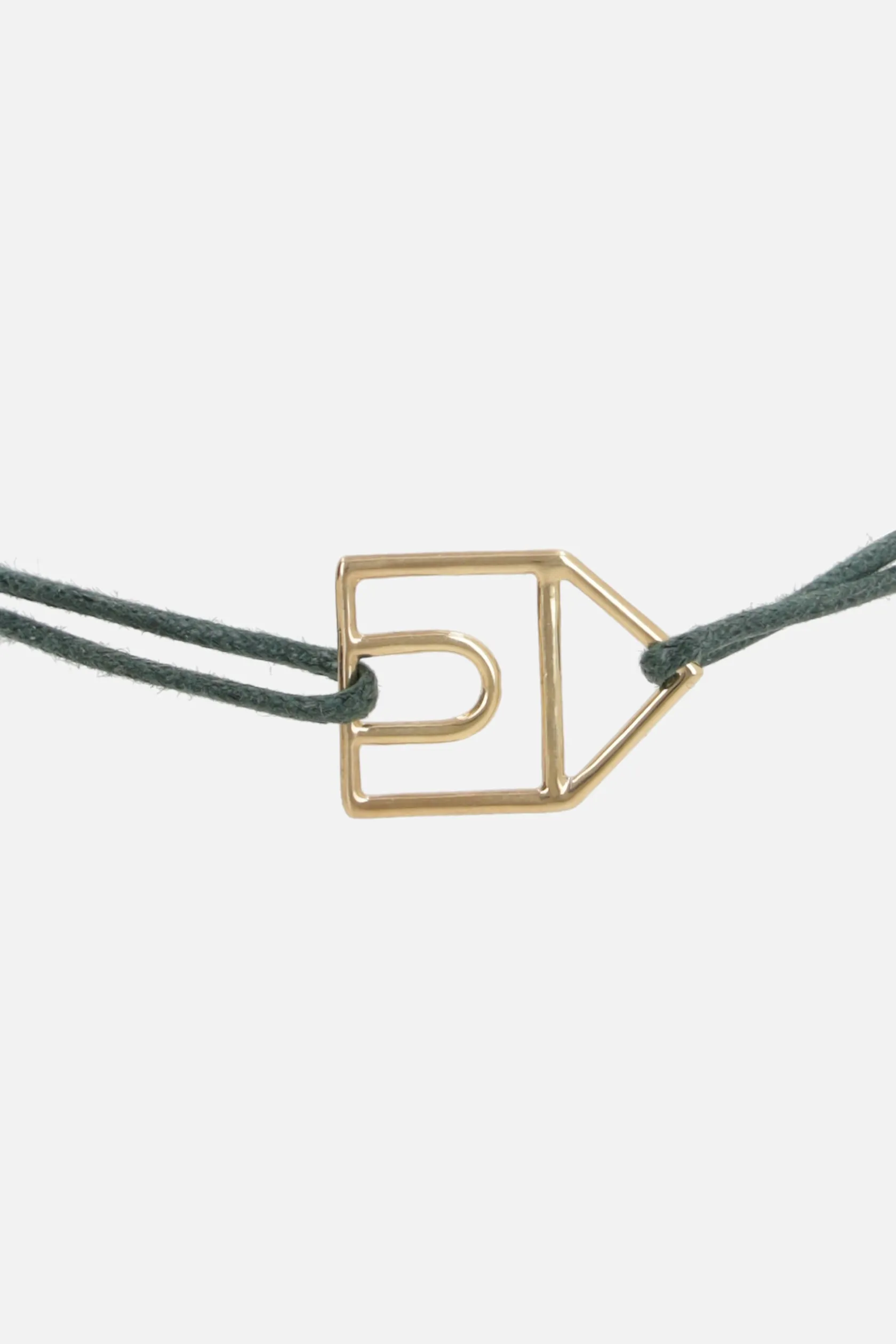 Gioielli>ALIITA bracciale Casita Pura in corda e oro giallo Verde