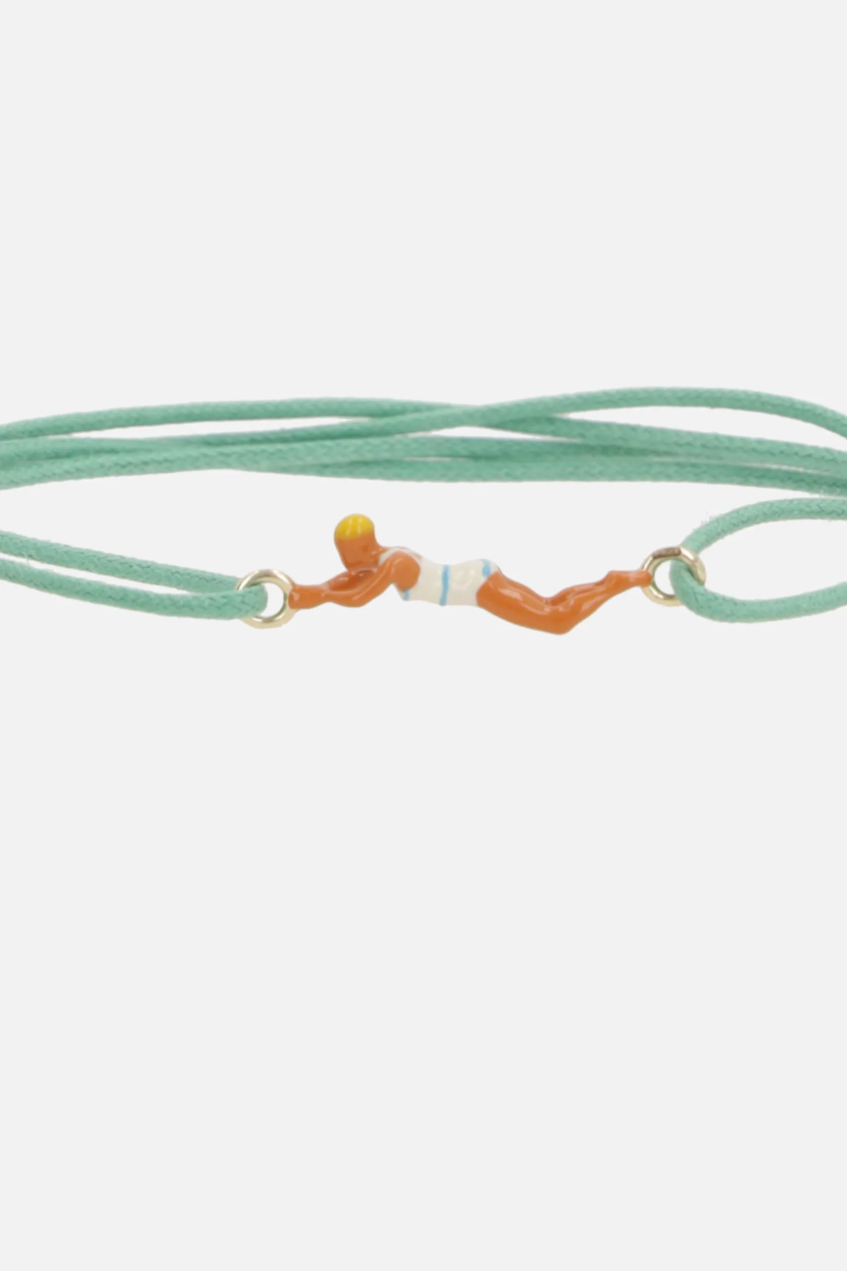 Gioielli>ALIITA bracciale Nadadora Completo in corda e oro giallo Multicolor
