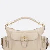 Borse A Tracolla>CHLOÉ Camera Bag media in pelle lucida Neutro