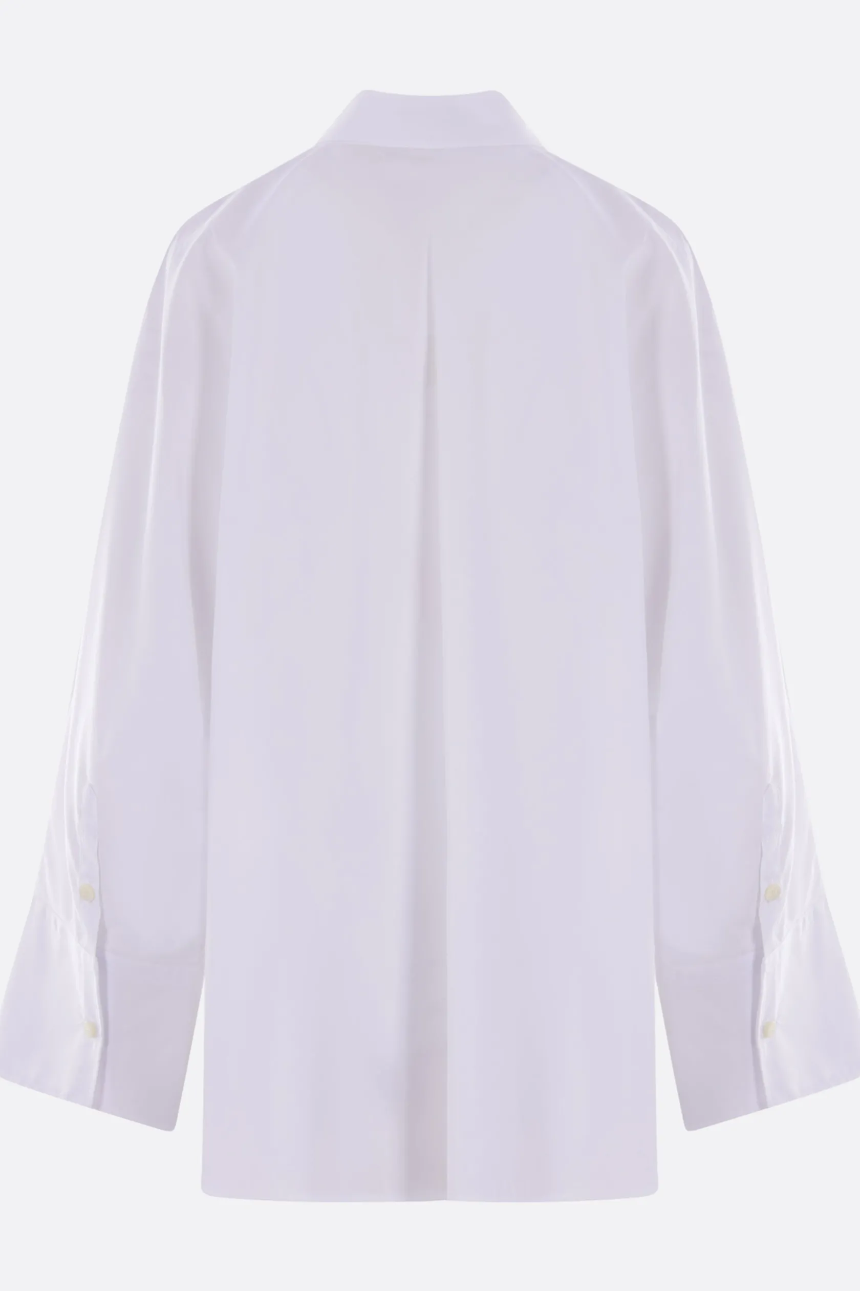 Topwear>ALBERTO BIANI camicia a kimono in popeline Bianco