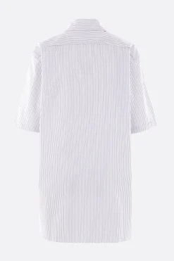 Topwear>NICCOLÒ PASQUALETTI camicia a maniche corte Douglas in popeline Blu