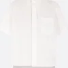 Topwear>SACAI camicia a maniche corte in popeline Bianco