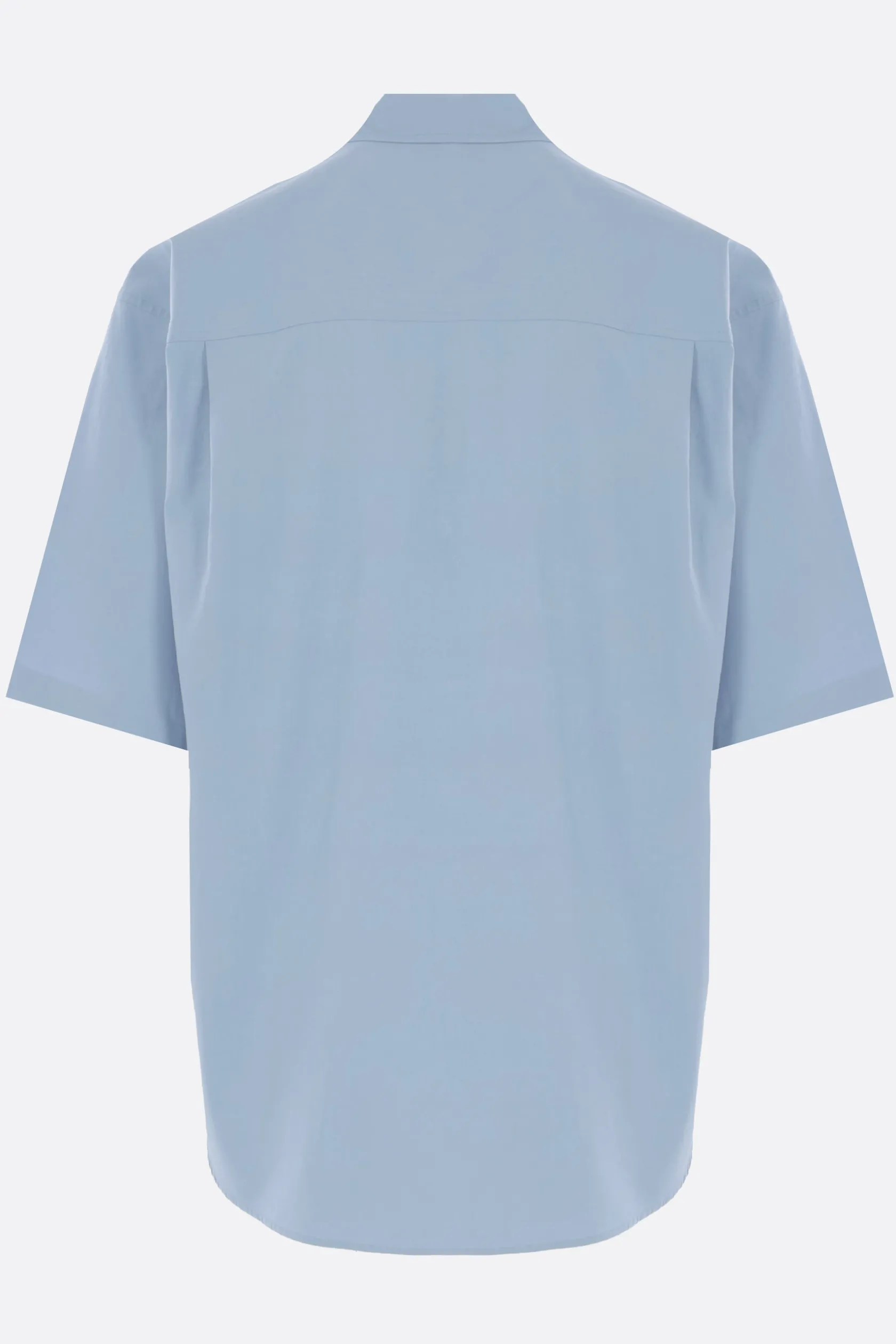 Topwear>AURALEE camicia a maniche corte in cotone Finx Blu