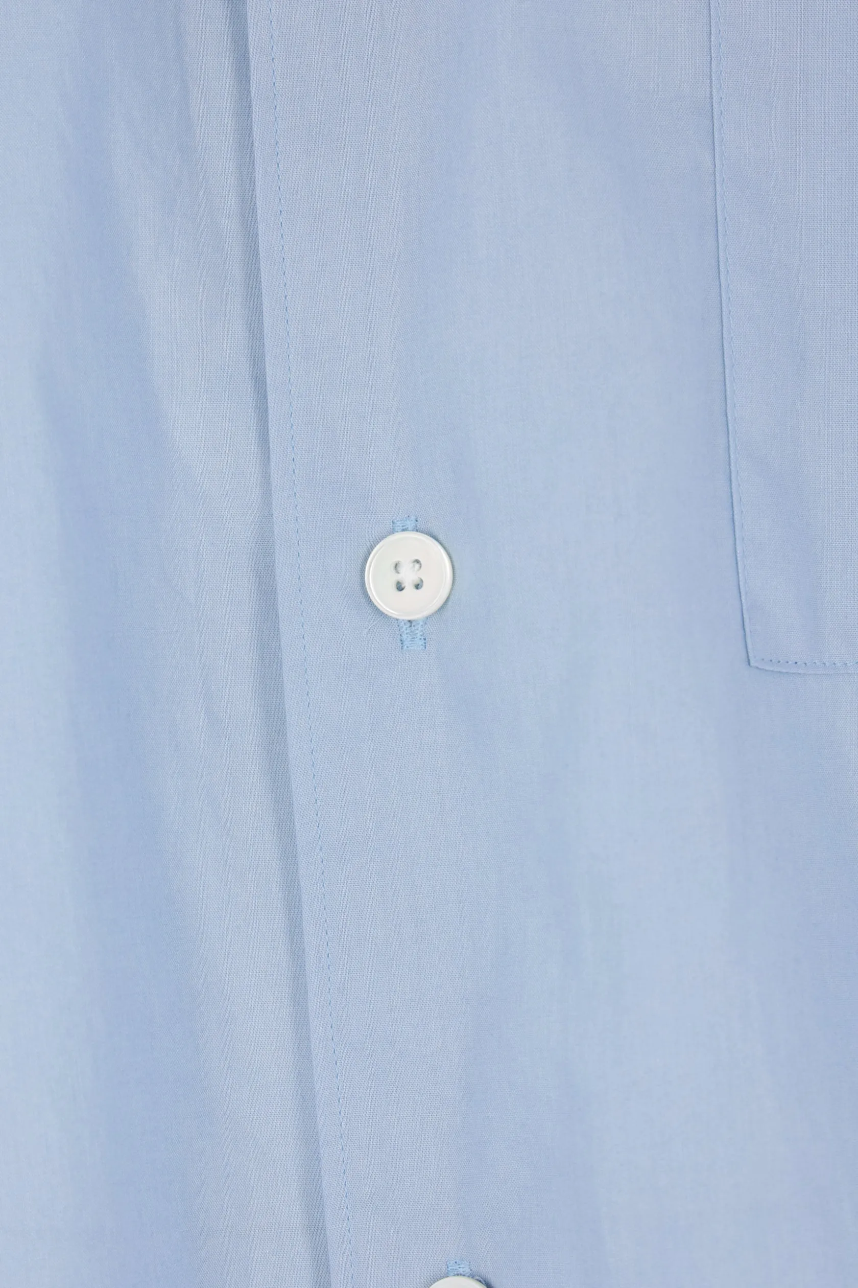 Topwear>AURALEE camicia a maniche corte in cotone Finx Blu