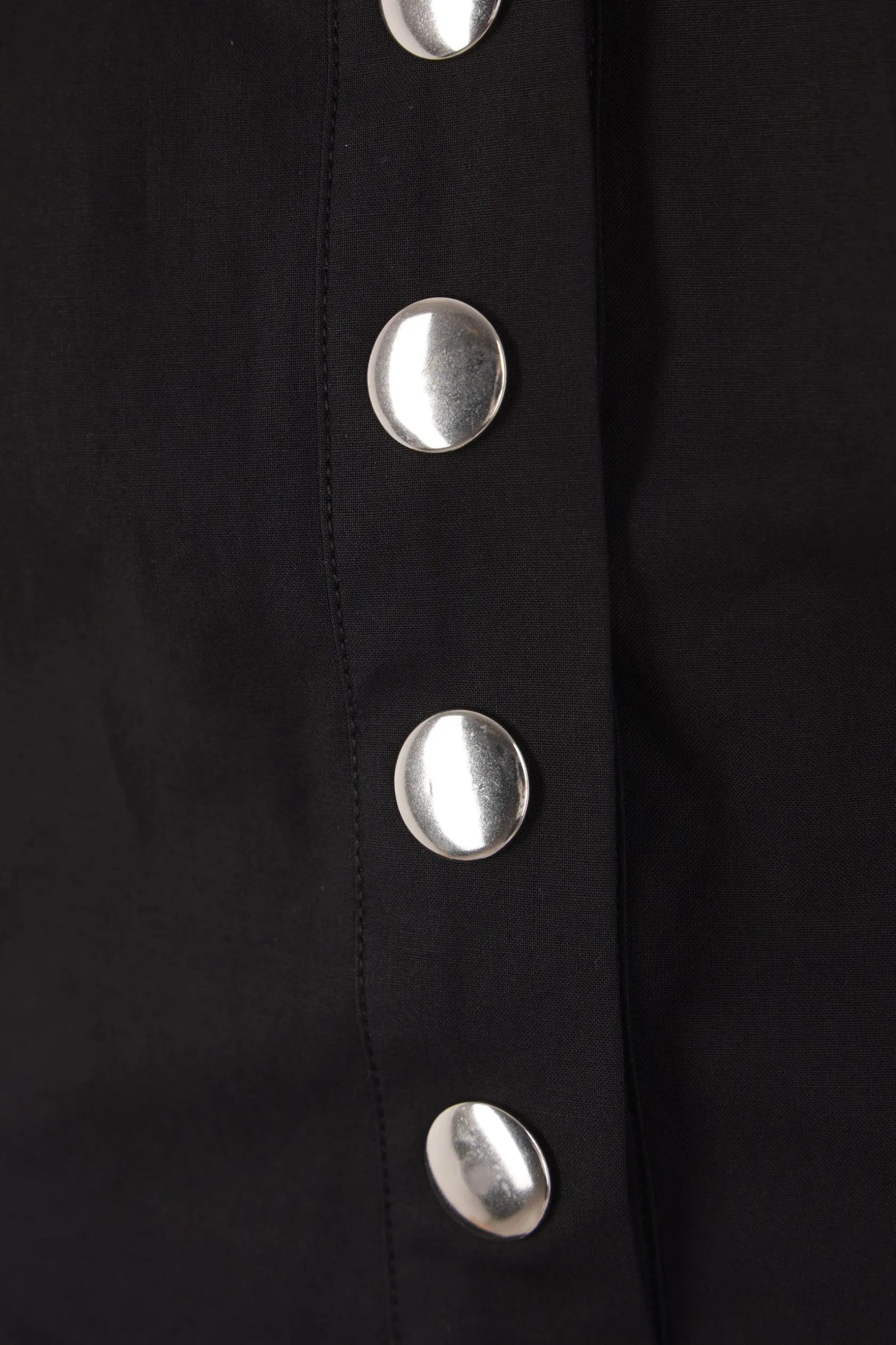 Topwear>CHOPOVA LOWENA camicia a maniche corte Lasso in popeline Nero