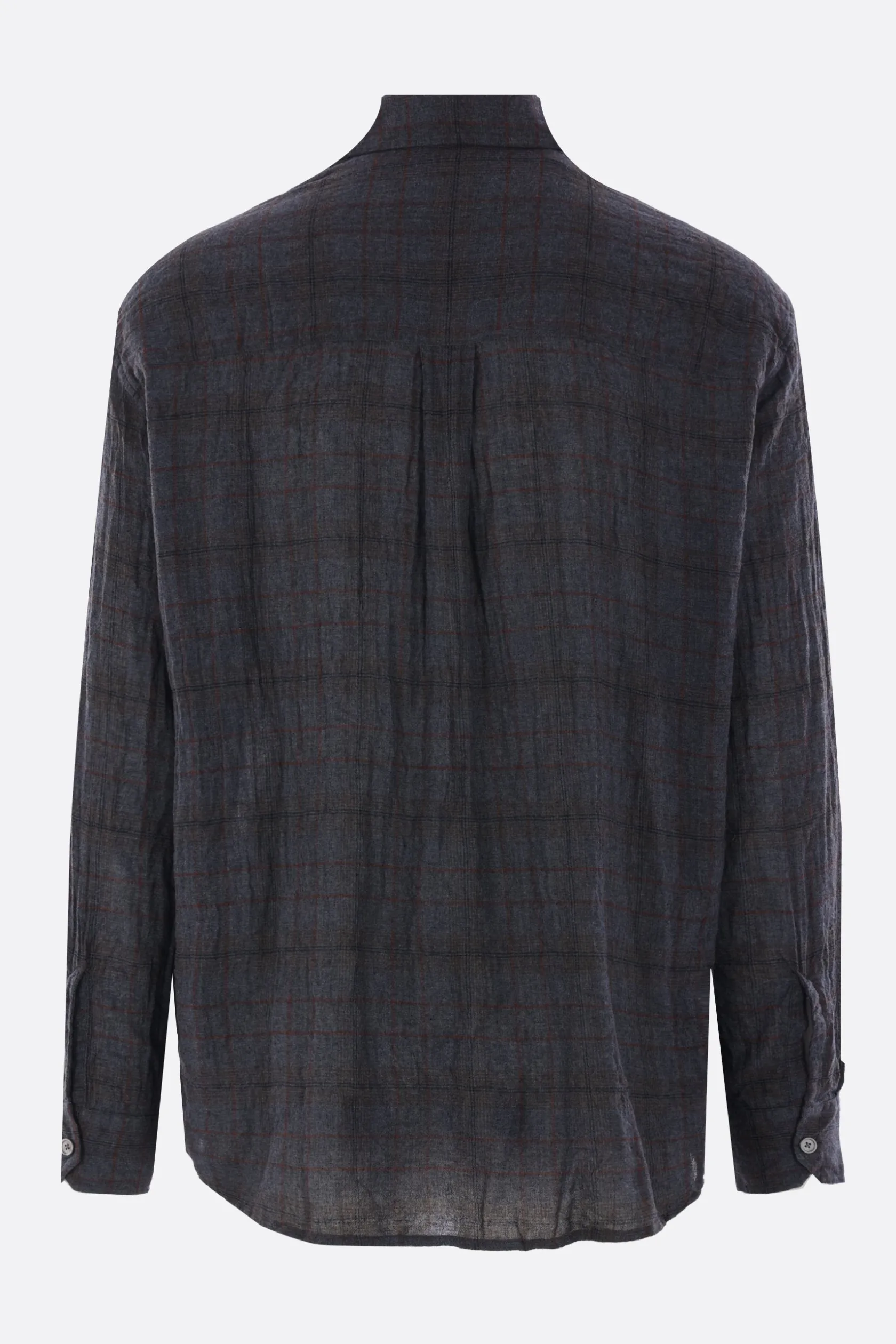 Topwear>OUR LEGACY camicia Above in cotone e lino a quadri Grigio