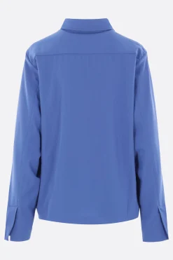 Topwear>META CAMPANIA COLLECTIVE camicia Aton in twill di lana Blu